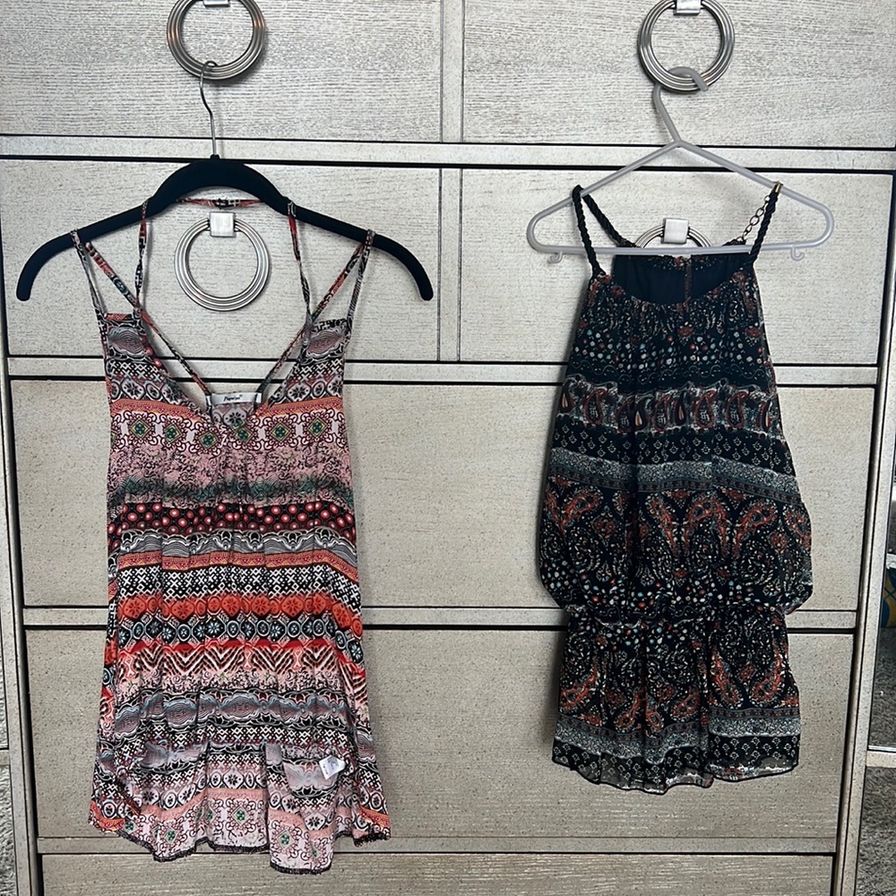 Two tribal tank tops from Papaya